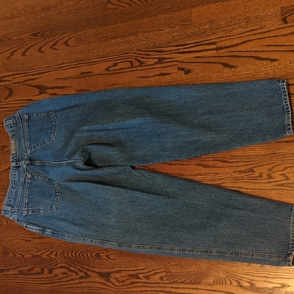 Vtg 80s / 90s Gitano high rise tapered cotton blue denim jeans. W 34" L 32" - Picture 4 of 11